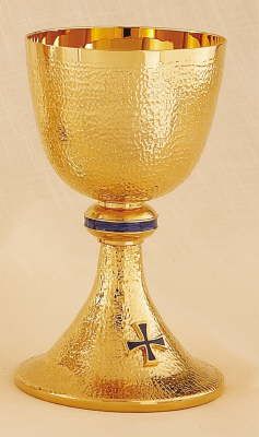 Gold Ciborium With Lid 7--? inch 225 Host Capacity high Host Capacity 225